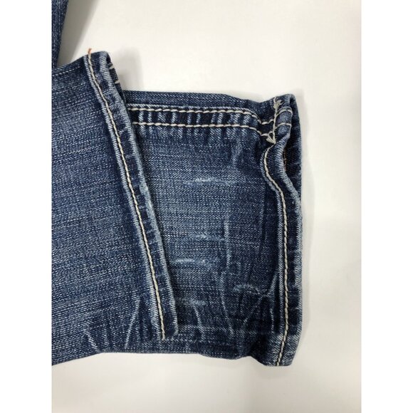 Rock Revival Johanna Women’s 27x19 Blue Denim Jeans Capri Distressed - Picture 4 of 8